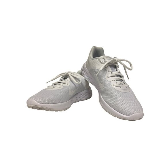 NEW! Nike Revolution 6 Running Shoe Sneaker Triple White Men\'s Size 8 main image 5